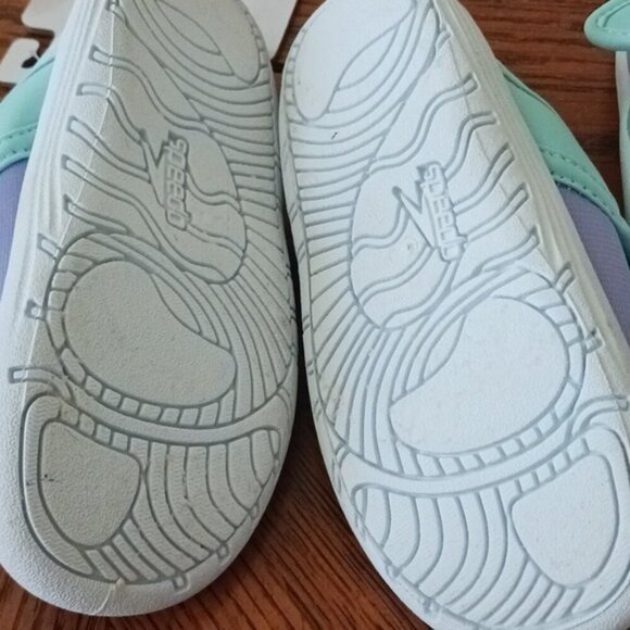 Speedo Water Shoes Purple Easy On Quick Dry Shore Explore Girls Size M 7/8 - Picture 5 of 5